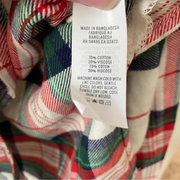 NWT Aerie Flannel Plaid Button Down Shirt - Picture 3 of 4